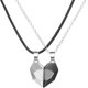 thumbnail image 1 of Collar con imán de corazón para mujeres, hombres y niñas, collar con imán de pareja, collar con imán de corazón de piedra de los deseos, collar de pareja con 100 idiomas, collar de proyección Jewe, 1 of 5