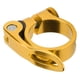 thumbnail image 3 of Abrazadera para tija de sillín de bicicleta de aleación de aluminio dorado ultraduradera de liberación rápida de 34,9 mm, 3 of 8