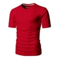 thumbnail image 2 of H2H Mens Big Soft Causual Daily Short Sleeve Top RED US XL/Asia 2XL (CMTTS0197), 2 of 6