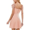 thumbnail image 2 of City Studios Womens Juniors Lace Trim Short Mini Dress, 2 of 3