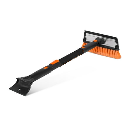BirdRock Home Snow Moover 39" Extendable Snow Brush with Squeegee & Ice Scraper