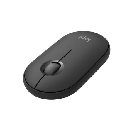Logitech - Pebble Mouse 2 M350s Slim Lightweight Wireless Silent Ambidextrous Mouse with Customizable Buttons - Graphite
