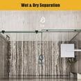 thumbnail image 7 of Yesurprise Shower Glass Door with Waterroof Seal Strip Adjustable (56-60" W x 75 "H) Frameless Shower Door with Clear SGCC Tempered Glass 5/16" (8mm) Stainless Steel Hardware Gold, 7 of 7