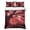 Red, Crimson, Black, variant on Quilts Full Size Bedding Set, Green Trees Lightweight Quilted Comforter, Sunlight Forest Branches Nature Scenery Soft Reversible Bedspread Coverlet with Pillow Covers for All Season, 78" x 90"
