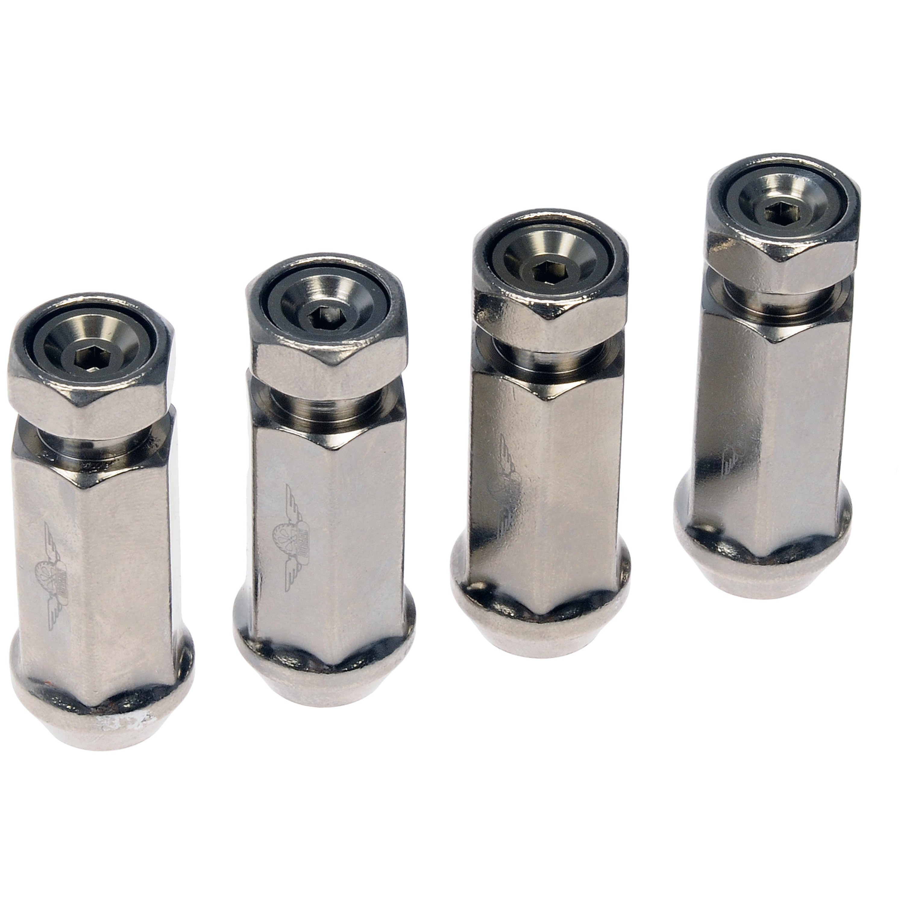 Dorman 712-545MXL4 Wheel Lug Nut for Specific Models, Hyper Silver (Pack of 4)