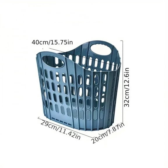 Modern Collapsible Laundry Basket, Multifunctional Portable Dirty Clothes Storage, Wall-Mounted Square Laundry Room Storage Box