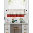 thumbnail image 5 of Valances for Windows Abstract Gemoetric Rod Pocket Cafe Window Treatments Valance Curtains for Kitchen Bathroom Laundry Basement Windows 42"x12", 5 of 9