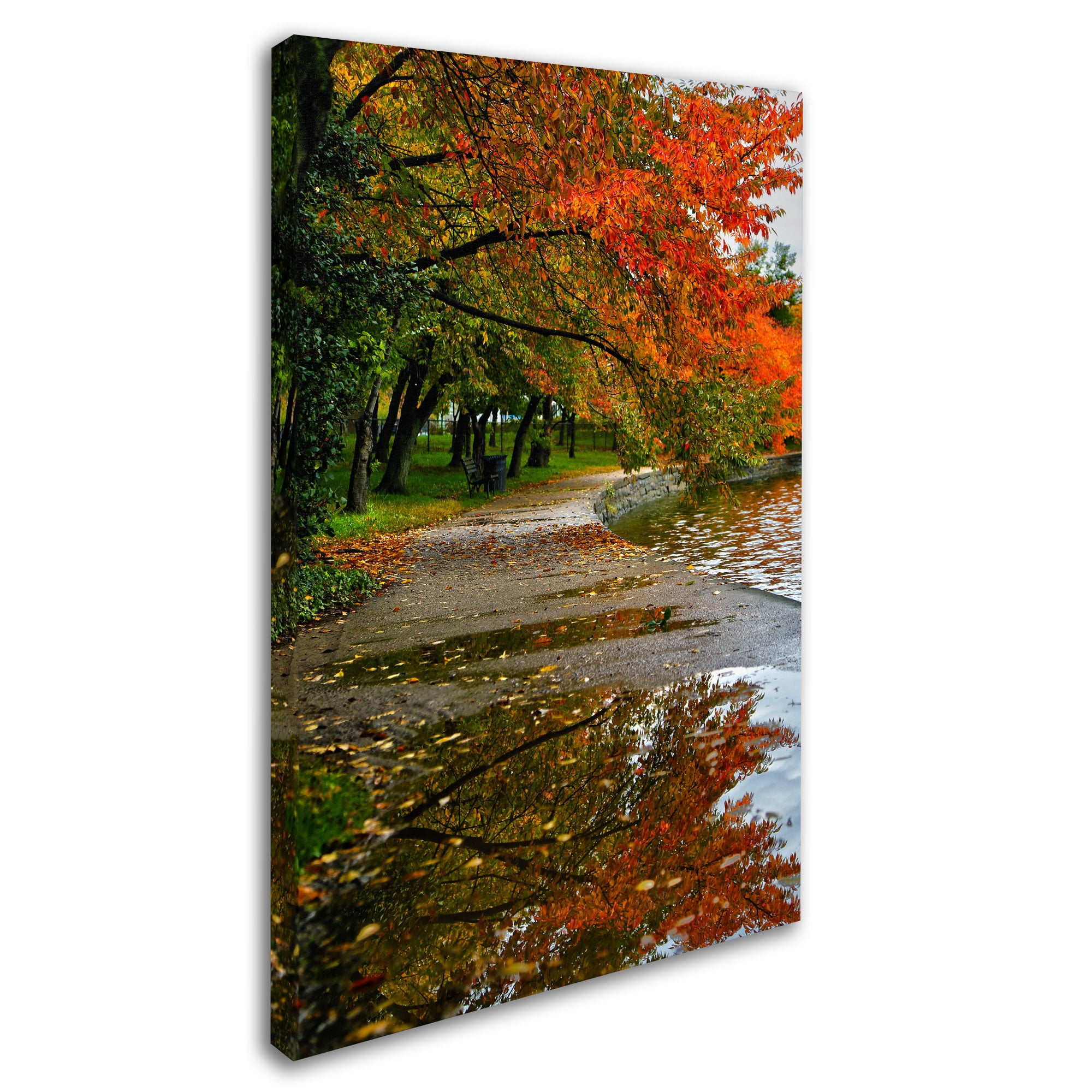 Trademark Fine Art "Tidal Basin Autumn 1" Canvas Art by CATeyes