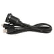 thumbnail image 4 of Cable de montaje empotrado para tablero de instrumentos de automóvil con dos puertos de 1 m, USB 2.0 macho a hembra, tipo C 2.0, con luz LED para automóvil, yate, motocicleta, 4 of 12