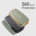 thumbnail image 5 of Key Fob Cover Compatible with Toyota Camry RAV4 Highlander Avalon C-HR Prius Corolla GT86 2018-2026 Keychain Case Holder Protector,Green, 5 of 6