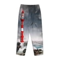 thumbnail image 5 of Haiem 3d Lighthouse in the Surf Women's Pajama Pants Ultra Lightweight Pjs Bottoms Sleepwear Bottom Pants With Pocket Drawstring-X-Large, 5 of 9