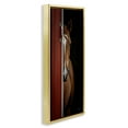 thumbnail image 4 of Stupell Industries Brown Stallion Peeking Animals & Insects Photography Gold Floater Framed Canvas Art Print Wall Art, 11 x 25, 4 of 10