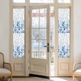 thumbnail image 2 of Blue Leaf Window Privacy Film, Watercolor Country Plant Monochrome Branch Static Cling UV Sun Blocking Heat Control Window Tint Day and Night, Non-Adhesive One Way Windows Privacy Cover 17.7''x78.7'', 2 of 7