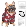 thumbnail image 3 of Honeii Gnome And Snowflakes Print Small Dog Hoodies Pet Hooded Sweatshirts Fall Winter Puppy Cat Sweaters Warm Clothes for Small Dogs Outfits Costume-X-Large, 3 of 7