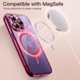thumbnail image 5 of JETech Electroplated Case for iPhone 14 Pro 6.1-Inch, Camera Lens Full Protection, Compatible with MagSafe Wireless Charging, Shockproof Soft TPU Phone Cover (Rose Red), 5 of 7