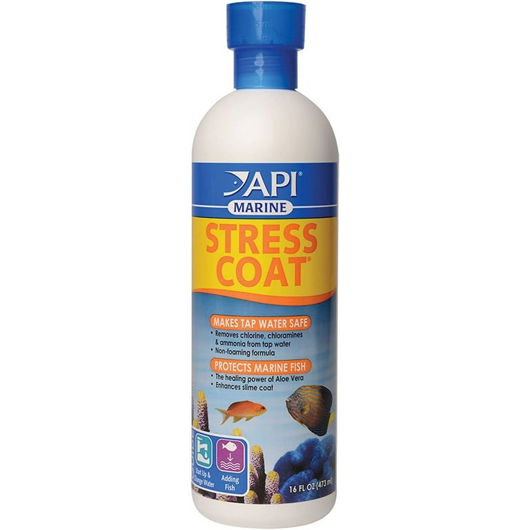 API Marine Stress Coat Saltwater Aquarium Water Conditioner 16
