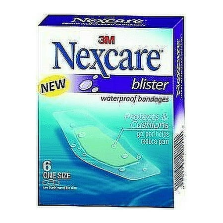 Nexcare Bandages Protects Cushions Gel Pad Reduces Pain 6 ct, Pack of 2