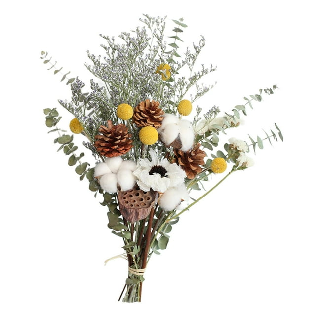 Flores secas naturales Hojas secas eucalitto Ramo Coloridas manualidades florales pa Boda Florero Oficina Cono perfecl Ramo Seco