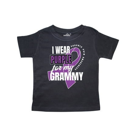 

Inktastic Chronic Pain I Wear Purple For My Grammy Gift Toddler Boy or Toddler Girl T-Shirt