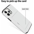 thumbnail image 3 of for iPhone 12 Pro Max Case with Card Holder,for iPhone 12 Pro Max Wallet Case Anti-Scratch Dual Layer Hidden Pocket Case Shockproof Cover Compatible with iPhone 12 Pro Max-White, 3 of 6