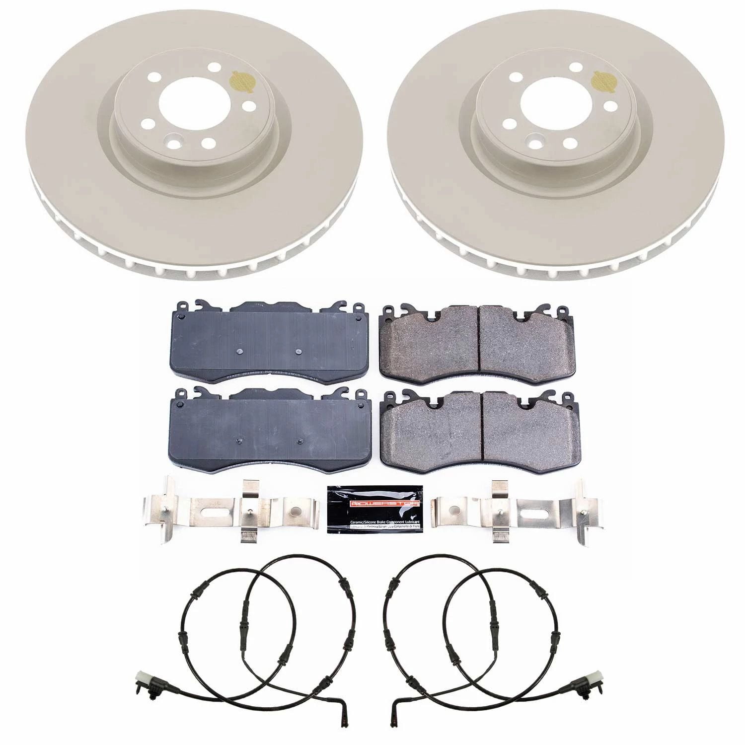 PowerStop Front Geomet Coated Brake Rotor and Pad Kit Fits: LAND ROVER Select Models CRK8473