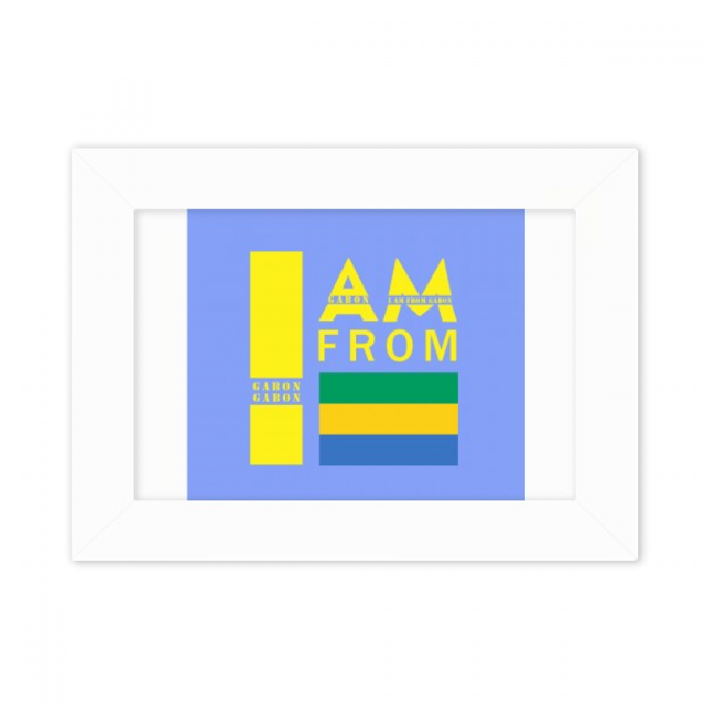 I Am From Gabon Art Deco Fashion Photo Mount Frame Picture Art Painting Desktop 5x7 inch