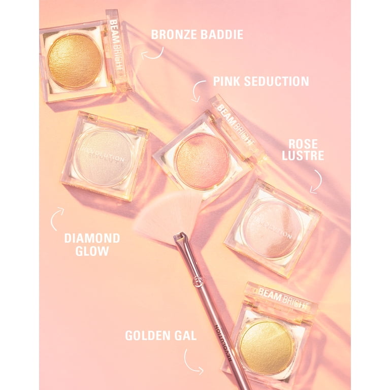 Makeup Revolution Beam Bright Highlighter, Diamond Glow, 0.08 oz photo 8