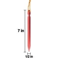 thumbnail image 2 of 12-Piece 7" Aluminum Tent Stake Sets In 4 Color Options - West Coast Paracord, 2 of 5