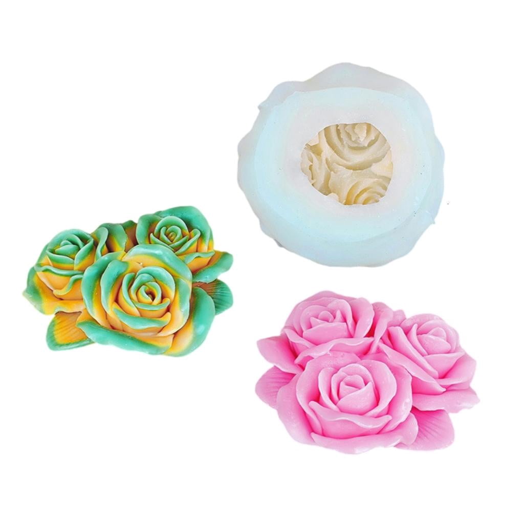Osdhezcn Multifuntional Silicone Candle Mold Crafting Molds 3D Flower Molds Hand-Making Supplies Present for Crafting Enthusiasts
