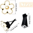 thumbnail image 2 of 6 Pcs Daisy Flower Air Vent Clip Accessories Air Conditioning Outlet Clip Car Air Freshener Dashboard Accessories Charm Car Inter Decor(3 cm, 3.3 cm,Red, White, Black), 2 of 14