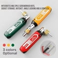thumbnail image 6 of Ratcheting Screwdriver Set,Portable Bendable Multi-Functional Hexagonal Screw Tool,Rotatable Ratchet Handles Screwdriver Kit for Home, Office, and DIY Projects, 6 of 9