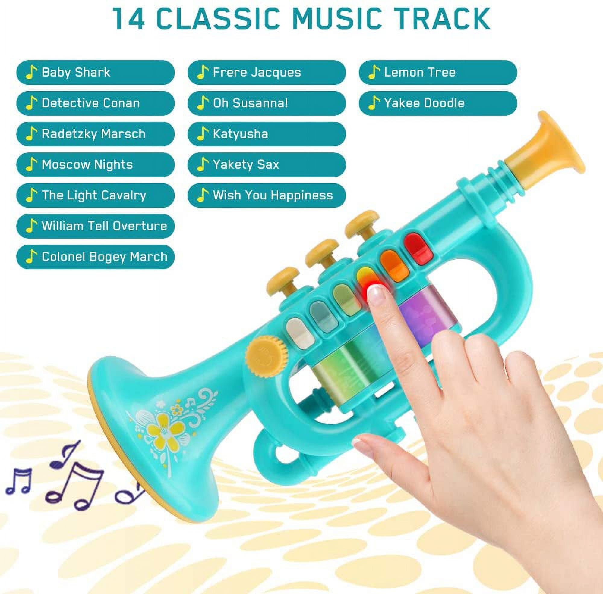 Blue sale toy trumpet