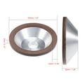 thumbnail image 3 of 100x32x20x10x3mm Cup Diamond Grinding Wheel 320 Grit for Carbide Metal, 3 of 4