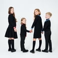 thumbnail image 4 of AP-cárdigan a rayas para niños y niñas, conjunto de dos tonos con cuello en v, ropa a juego para la familia, moda informal de algodón, vestido superior, 4 of 4