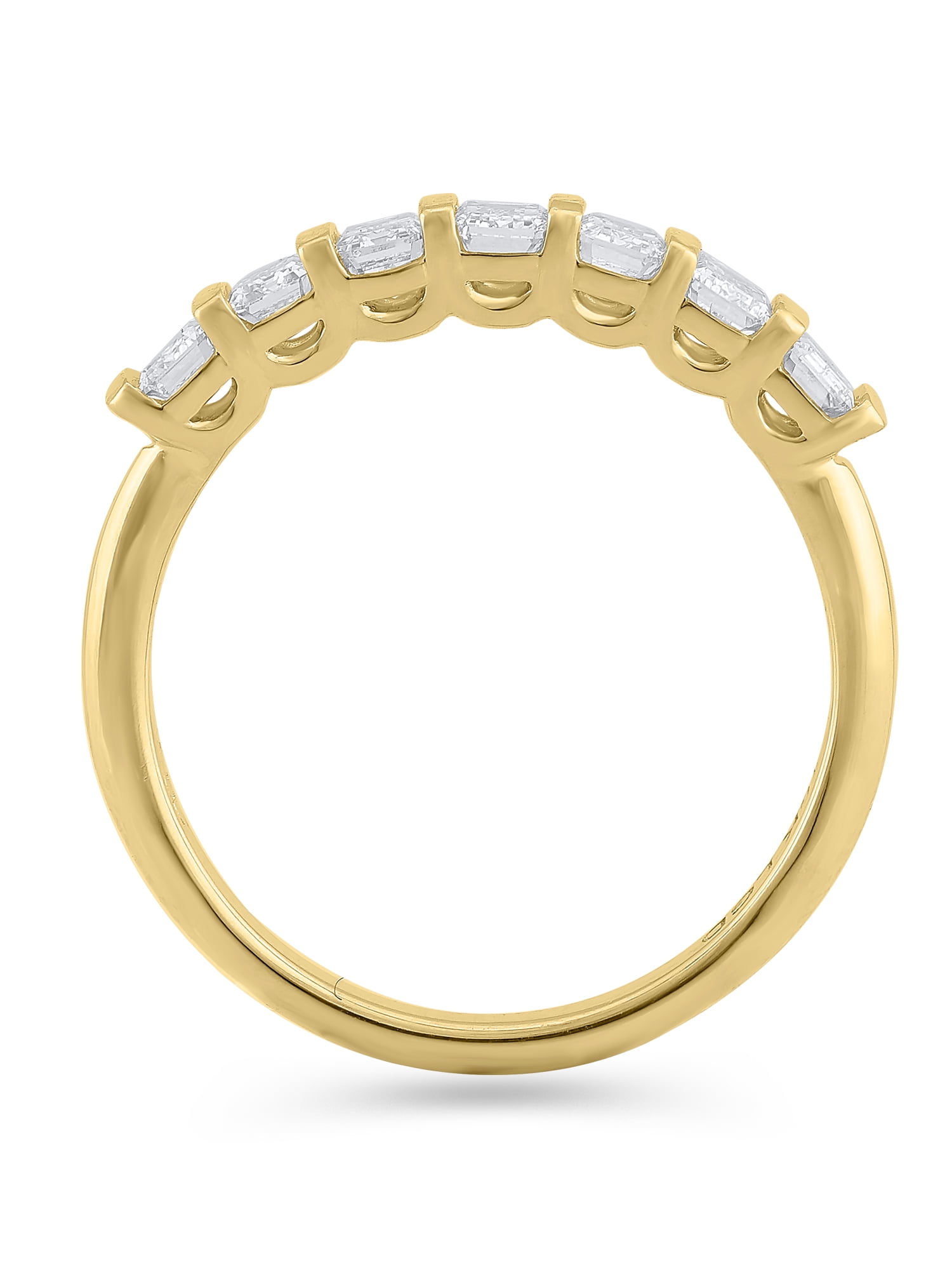 Brilliance Fine Jewelry 1 Cttw Lab Grown Diamond Anniversary Band Ring in 10K Yellow Gold