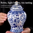 thumbnail image 1 of Chinoiserie Blue White Ginger Jars, 2025 Porcelain Jar Tea Storage, Ceramic Decorative Ginger Jar With Lid, Chinoiserie Decor Blue and White Vase, Porcelain Vases Decor for Living Room, Bedroom, 1 of 4