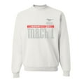 thumbnail image 2 of Wild Bobby, Ford Mustang 50 Years Logo Mach 1 Classic Emblem, Cars and Trucks, Unisex Crewneck Graphic Sweatshirt, White, X-Large, 2 of 4