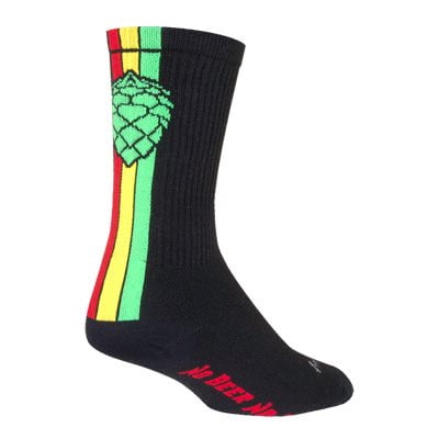 

SockGuy Crew Hoppyness Socks - 6 inch Black Small/Medium