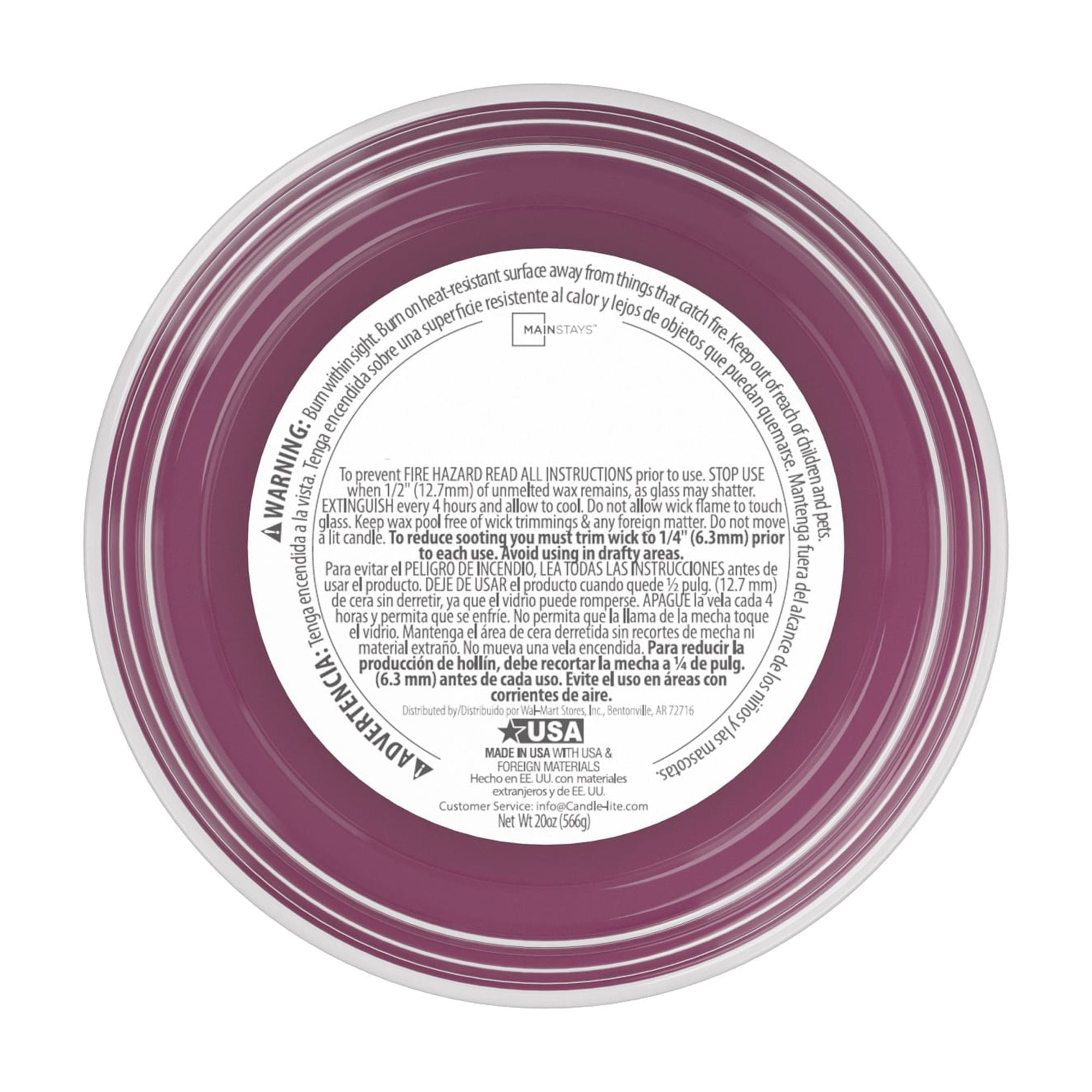 (3 pack) Mainstays Black Cherry Woods Single-Wick Scented Glass Jar Candle, 20 oz