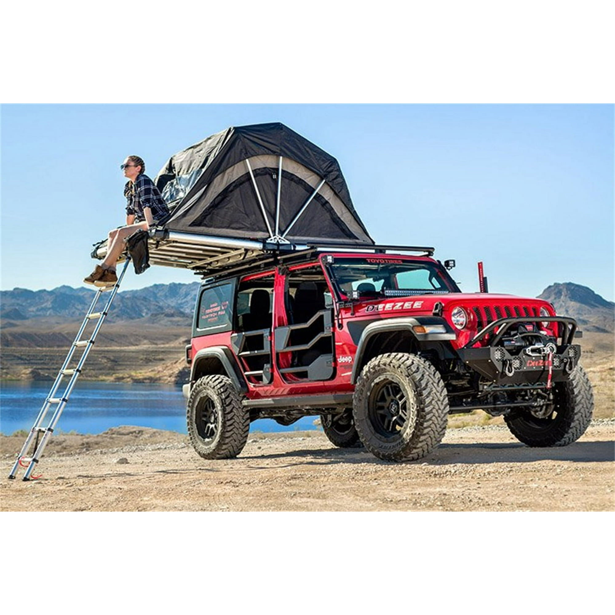 Fits 2018 2023 Jeep Wrangler JL Dee Zee Roof Rack DZ4472JL HEX Series Direct Fit Textured Powder Coat Black Aluminum Walmart