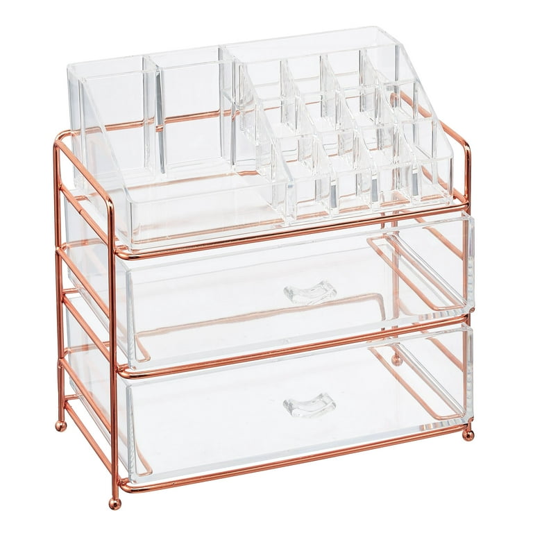 FRCOLOR Box Dip Powder Storage Organizer Transparent Jewelry Display Case  Bathroom Countertops Organizer Versatile Storage Case Cosmetic Display Case
