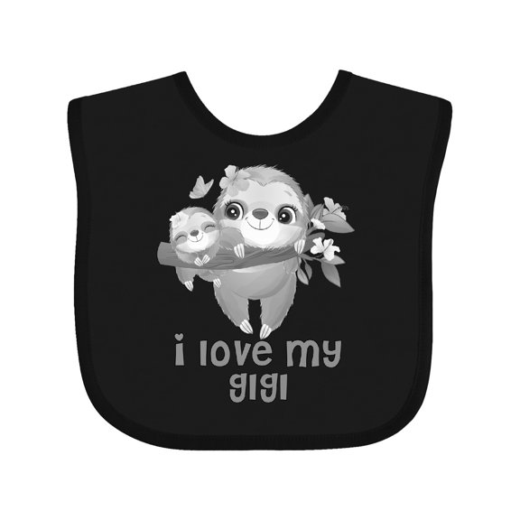 Inktastic Sloth I Love My Gigi Boys or Girls Baby Bib