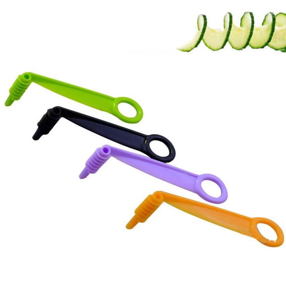 Nicehomfit Spiral Rotary Slicer 1Pc for Carrot and Cucumber Cutting, Assorted Colors, Easy Vegetable Cutter