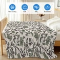 thumbnail image 4 of Sage Green Leaf Cooling Blanket,Lightweight Breathable Summer Throw Blanket with Double Sided Cold Effect,Vintage Farmhouse Boho Pastoral Tribal Picnic Blankets Bed Sheet for Hot Sleepers 50"x60", 4 of 8