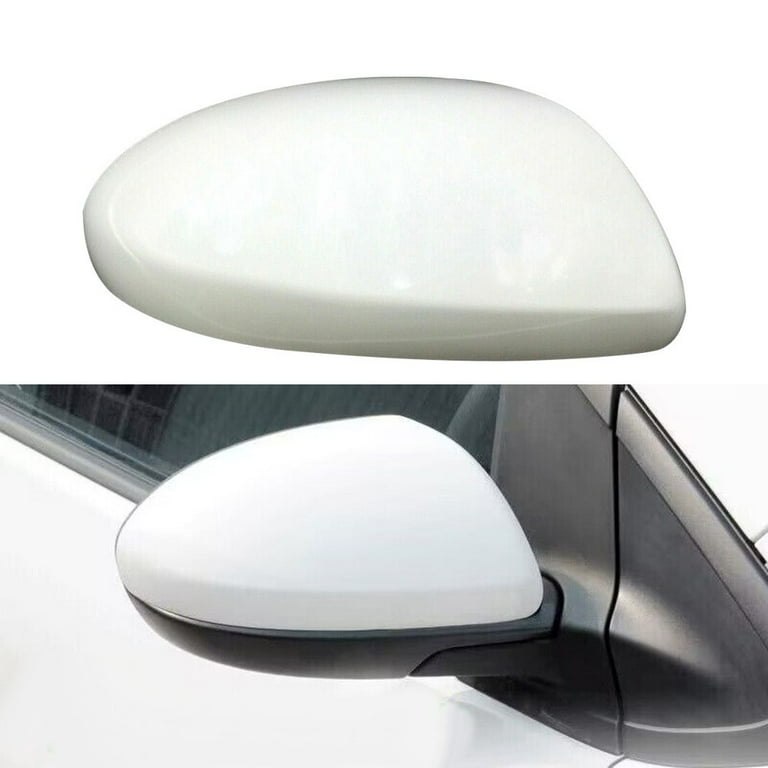 White Right Passenger Side Mirror Cover Cap No Signal For Mazda 3 2010 2013