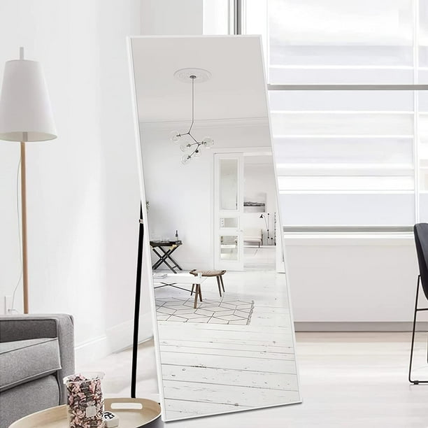 NeuType 59"x16" Full Length Mirror with Stand Aluminum Full Body Mirror