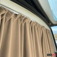thumbnail image 6 of Trunk Tailgate Curtains for GMC Savana Beige 2 Privacy Curtains, 6 of 9