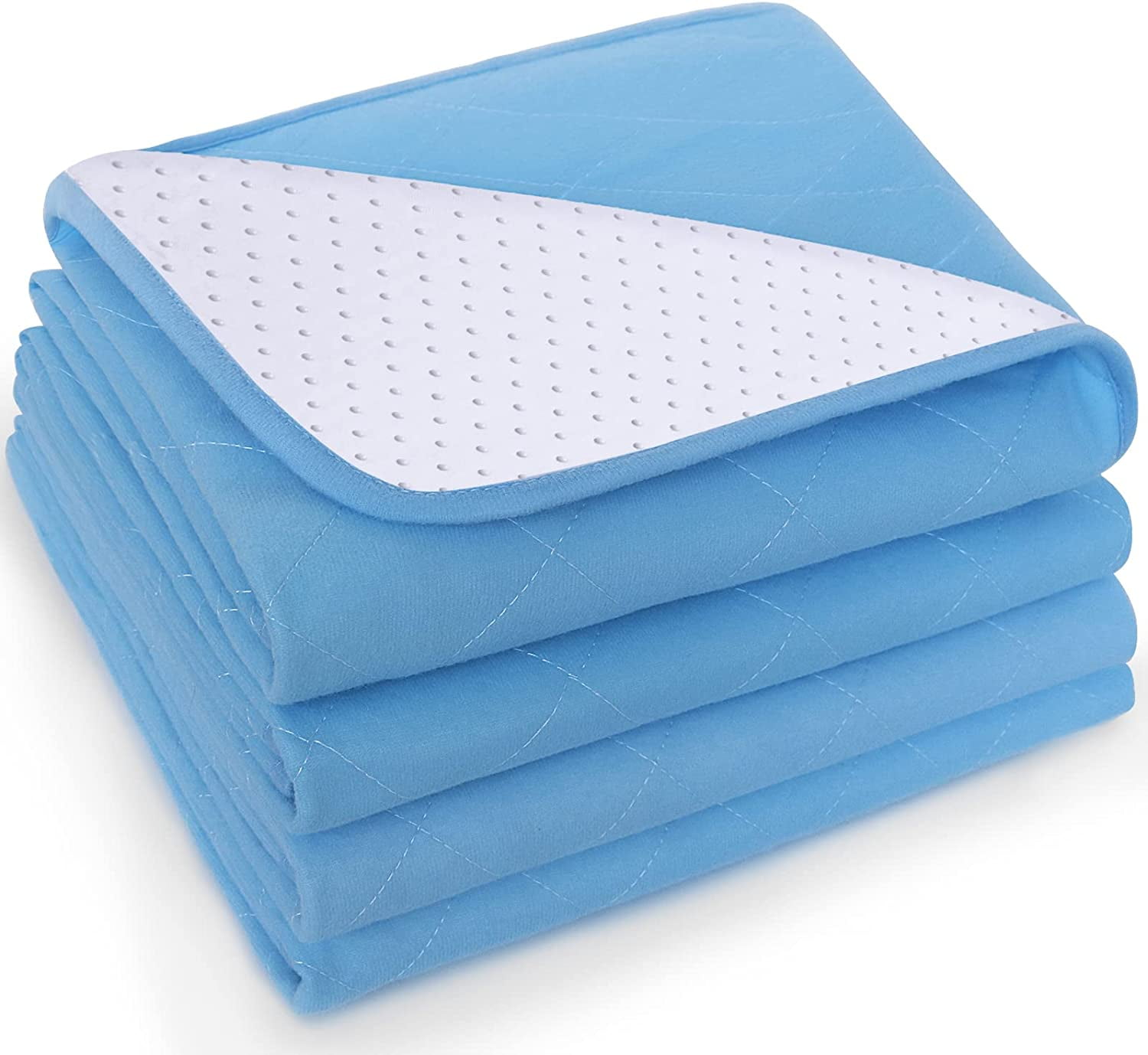 Biloban Bed Pads Washable Waterproof(4 Pack, 34 x 52), Washable and