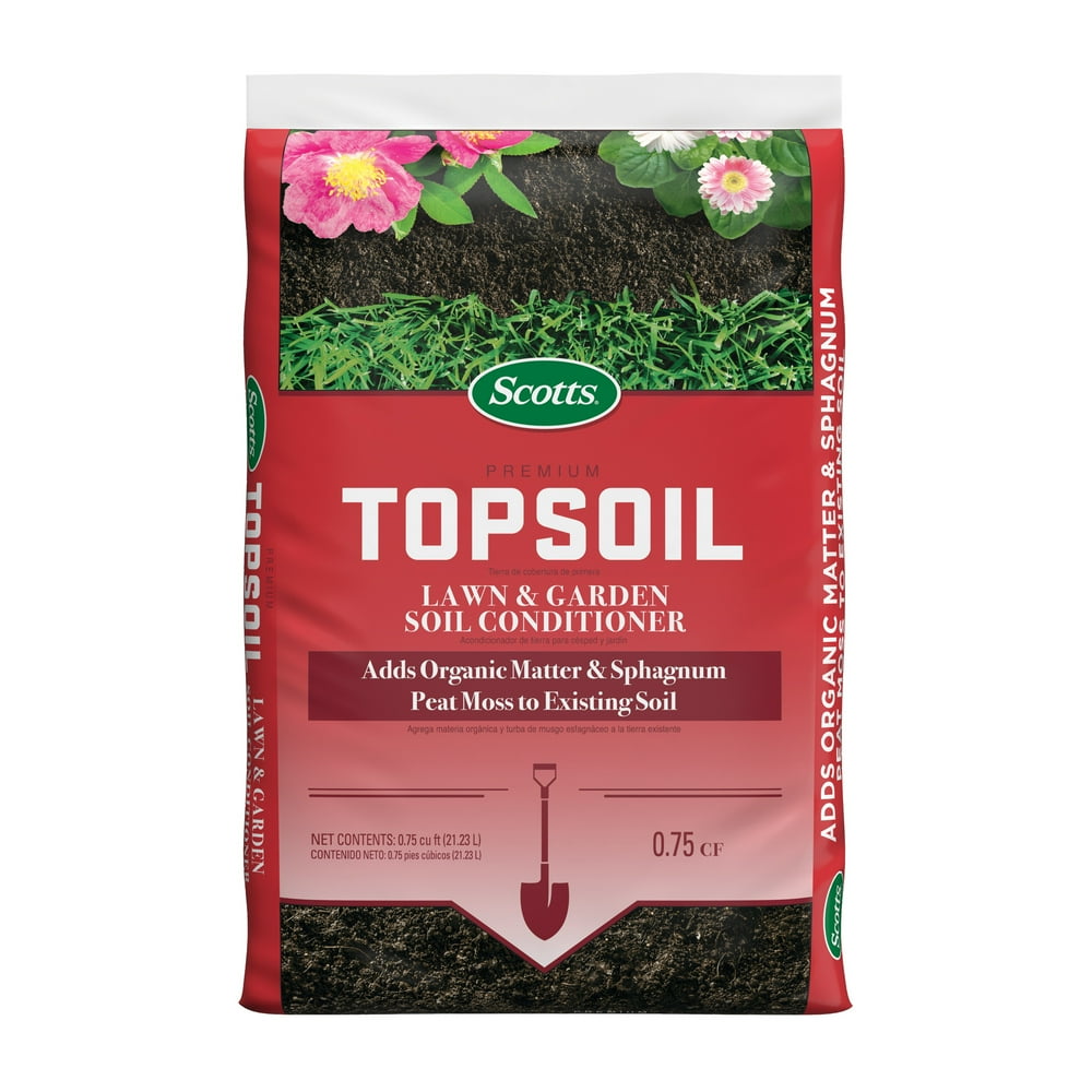 Scotts Premium Topsoil, 0.75 cu. ft., Adds Organic Materials Plus Peat
