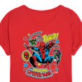 thumbnail image 3 of Marvel Spider-Man - Stickers Style - Women's Oversized Graphic T-Shirt, 3 of 4